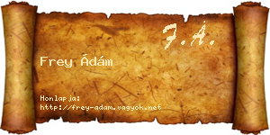 Frey Ádám névjegykártya