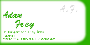 adam frey business card
