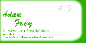 adam frey business card